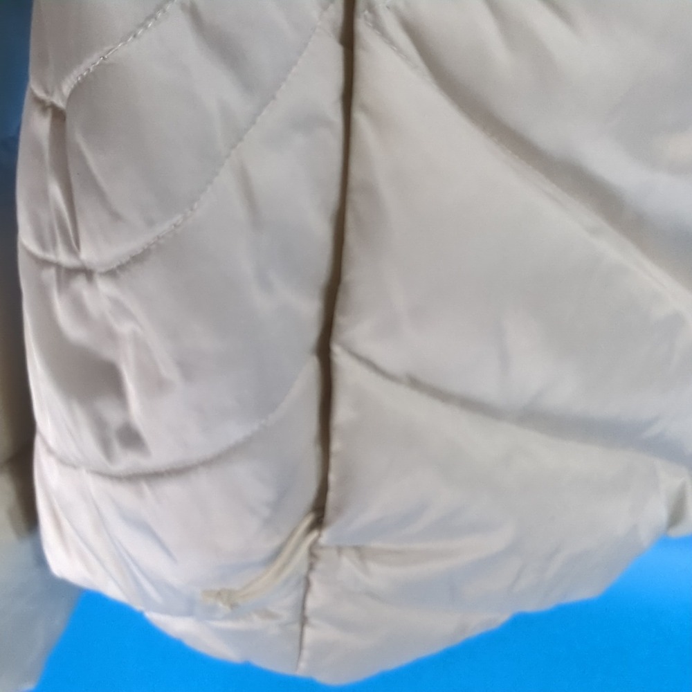 The North Face 550 Down Puffer Jacket Womens XL Cream Quilted NF0A2TDR - Picture 11 of 15